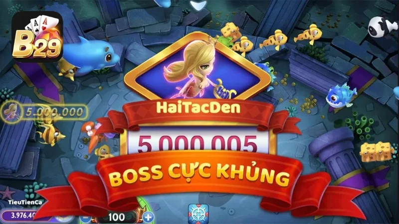 Game Bắn Cá Tiểu Tiên Cá với đồ họa HD cùng cá boss cực khủng